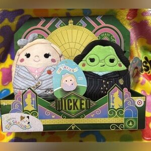 Wicked Squishmallows Elphaba & Glinda 5" Set NWT  and in box Target Exclusive